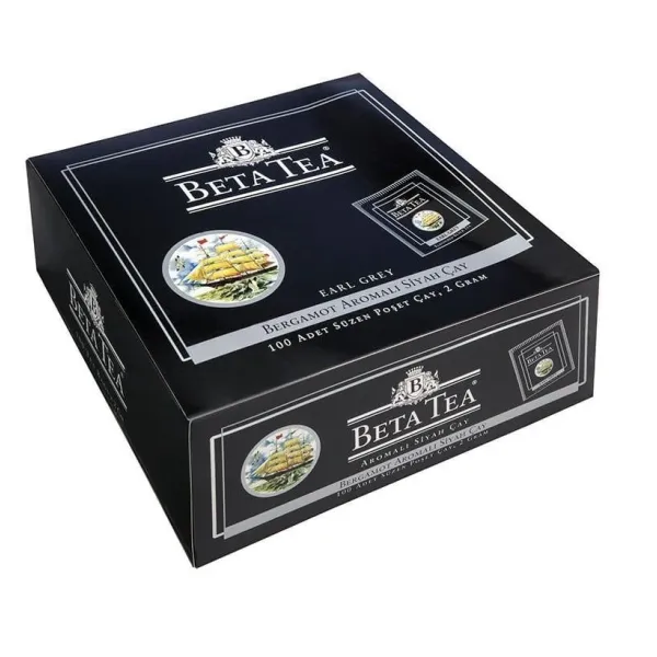 Beta Earl Grey Bardak Poşet 100 x 2 GR (Bergamot - Tomurcuk Çayı)