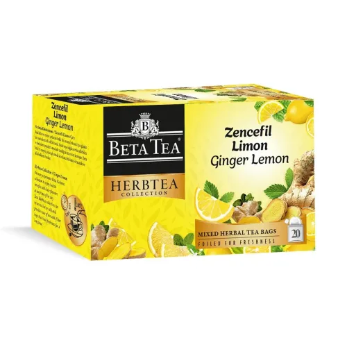 Zencefil Limon Çayı 20 Adet - Beta Herbtea Collection