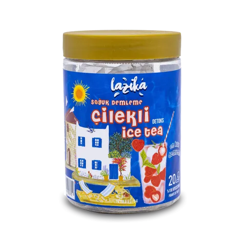 Soğuk Demleme Naneli Çilek Aromalı Soğuk Çay