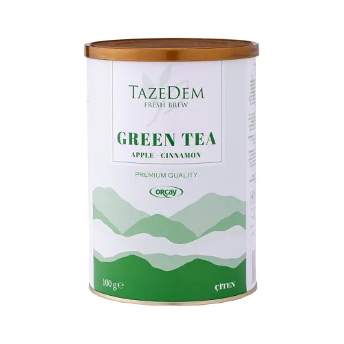 Tazedem Yeşil Çay (Elma-Tarçın) - 100 Gr.