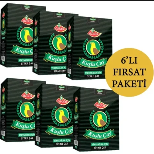 ÖZGÜR Kuşlu Çay 500 Gr x 6 Adet