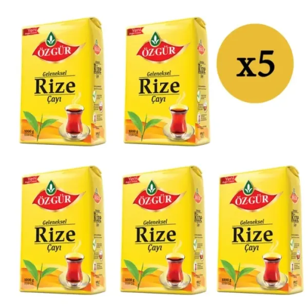 ÖZGÜR Rize Çayı 1000 Gr x 5 Adet