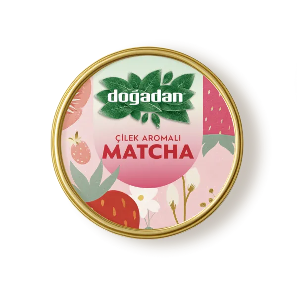 Doğadan Çilek Aromalı Matcha