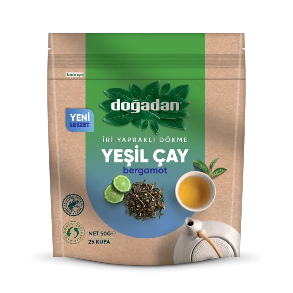 Doğadan Dökme Yeşil Çay Bergamot
