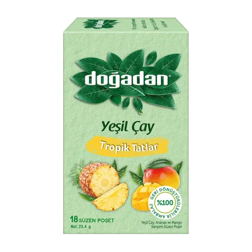 Doğadan Yeşil Çay Tropik Tatlar