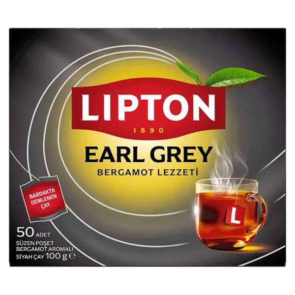Lipton Earl Grey  50'li Bardak Çay